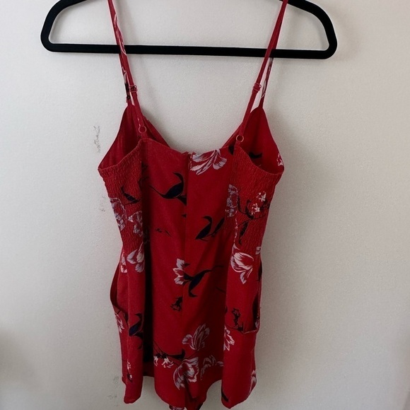 Yumi Kim Eyes on Me Romper red black floral size M - Picture 3 of 9